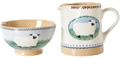 Best Small Bowl And Small Cylinder Jug Sheep Landscapes