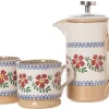 Fashion Small Cafetiere & 2 Small Mugs Old Rose Old Rose