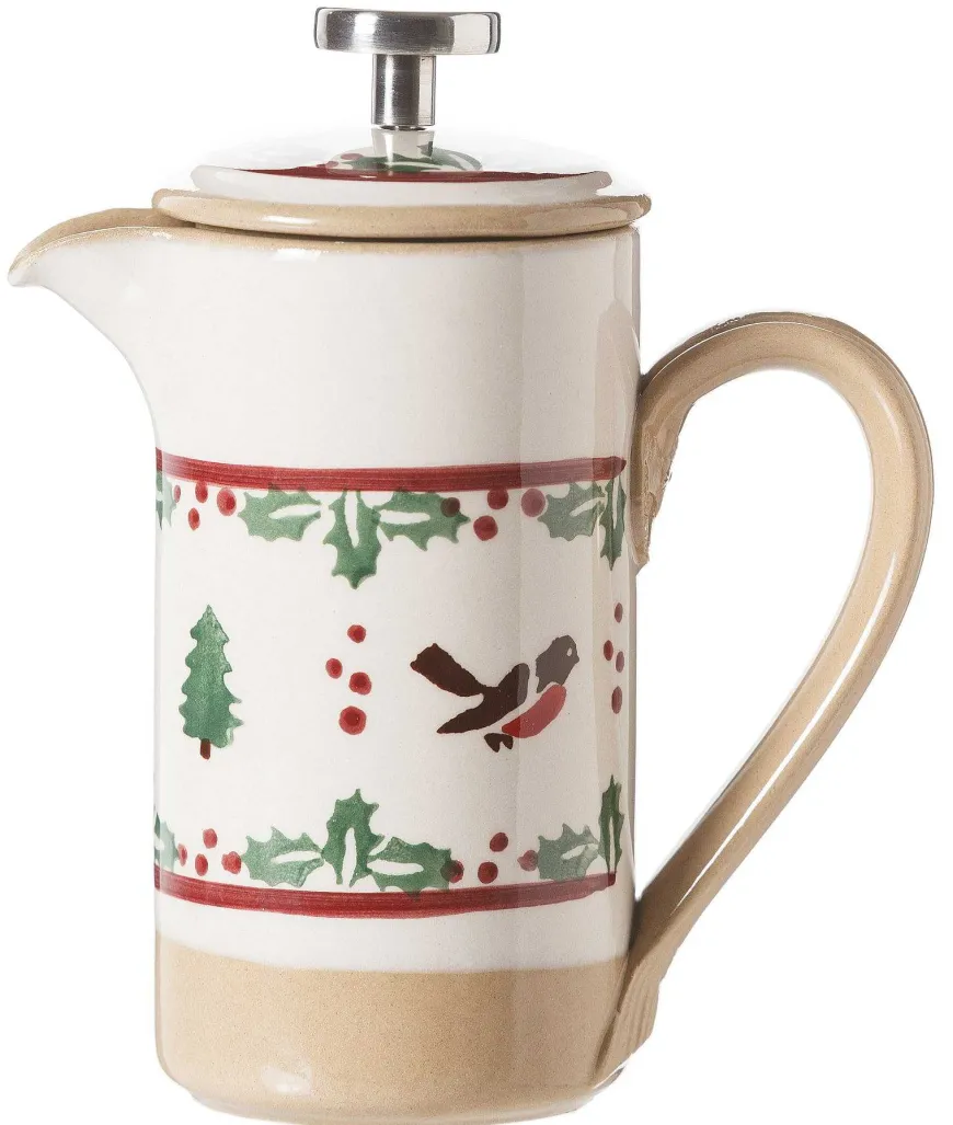 Shop Small Cafetiere Winter Robin Serving