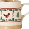 Shop Small Cylinder Jug Winter Robin Winter Robin