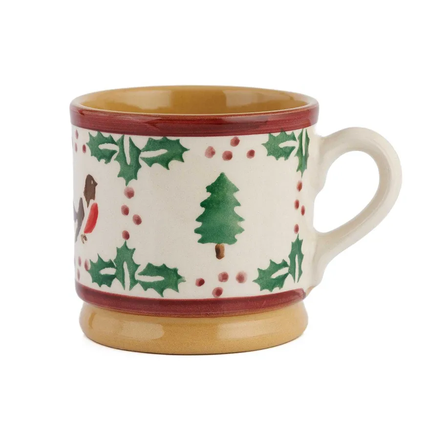 Hot Small Mug Winter Robin Winter Robin