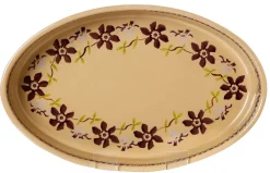 Hot Small Oval Oven Dish Clematis Food Lover'S Gifts