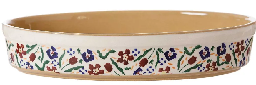 Store Small Oval Oven Dish Wild Flower Meadow Oven Friendly Dishes