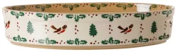 Online Small Oval Oven Dish Winter Robin Winter Robin