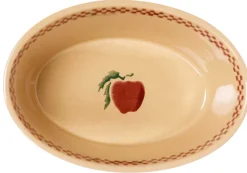 New Small Oval Pie Dish Apple Apple