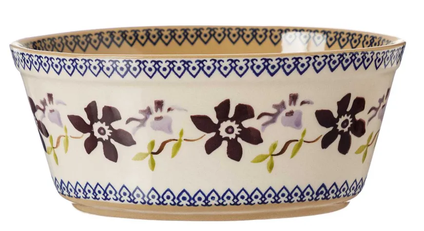 Flash Sale Small Oval Pie Dish Clematis Clematis