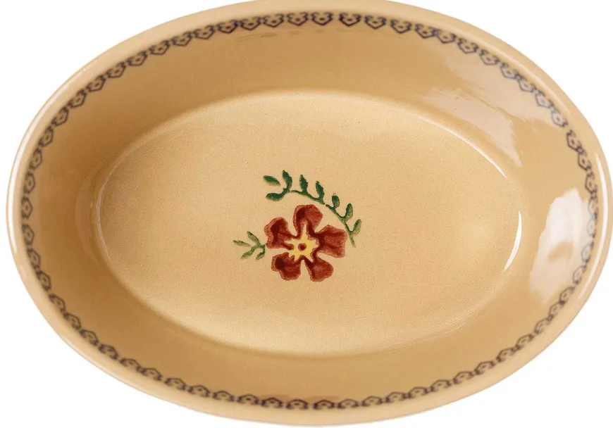 Cheap Small Oval Pie Dish Old Rose Old Rose