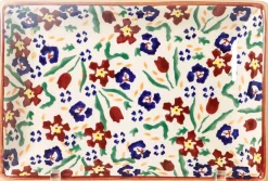 Best Small Rectangle Plate Wild Flower Meadow Valentine'S Day