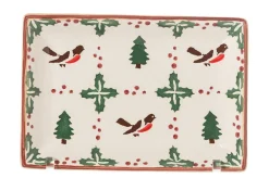 Best Small Rectangle Plate Winter Robin Winter Robin