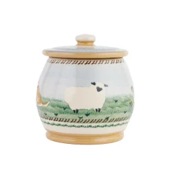 Cheap Small Round Lidded Jar Assorted Landscape Landscapes