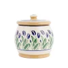 Outlet Small Round Lidded Jar Blue Blooms Mother'S Day