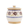 Hot Small Round Lidded Jar Clematis Clematis