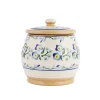 Best Small Round Lidded Jar Forget Me Not Bathroom Accessories
