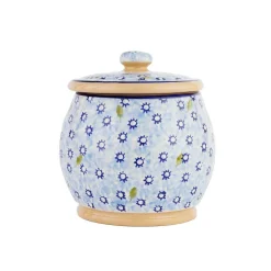 Cheap Small Round Lidded Jar Light Blue Lawn Children'S Gifts