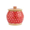 Flash Sale Small Round Lidded Jar Red Lawn House Warming Gifts