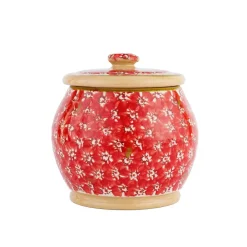 Sale Small Round Lidded Jar Red Lawn Children'S Gifts