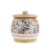 Best Sale Small Round Lidded Jar Wild Flower Meadow House Warming Gifts