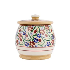 Online Small Round Lidded Jar Wild Flower Meadow Wild Flower Meadow