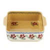 Clearance Small Square Oven Dish Old Rose Wedding Gifts