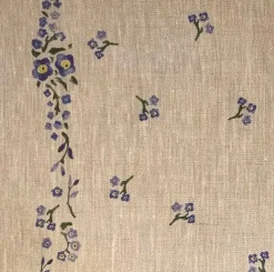 Clearance Tablecloth Forget Me Not Linen 55 X 99 Tablecloths