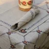 Clearance Tablecloth Old Rose Linen 55 X 99 House Warming Gifts