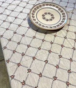 Flash Sale Tablecloth Old Rose Linen 55 X 99 Hostess Gifts
