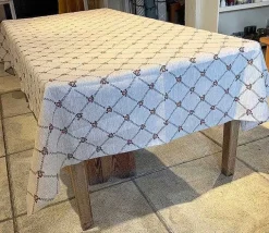 Sale Tablecloth Old Rose Linen 55 X 99 Old Rose