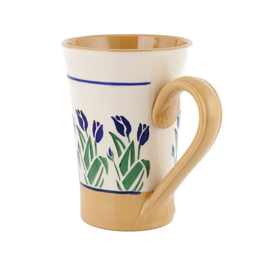 Hot Tall Mug Blue Blooms Mother'S Day