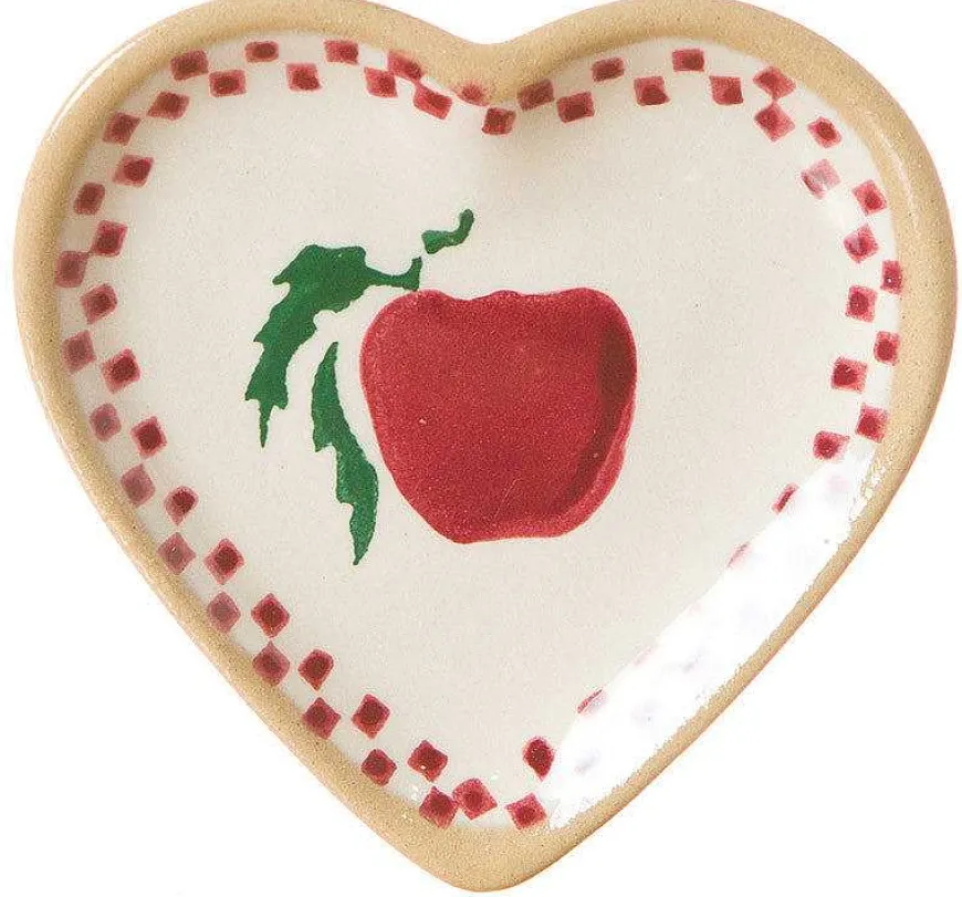 Shop Tiny Heart Plate Apple Plates