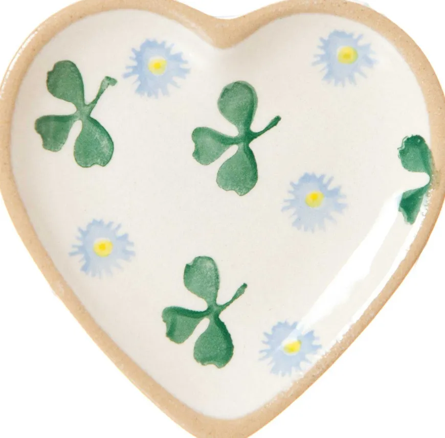 Outlet Tiny Heart Plate Clover Coffee Addict'S Gifts