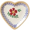 Online Tiny Heart Plate Old Rose Coffee Addict'S Gifts