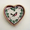 Best Sale Tiny Heart Plate Winter Robin Plates