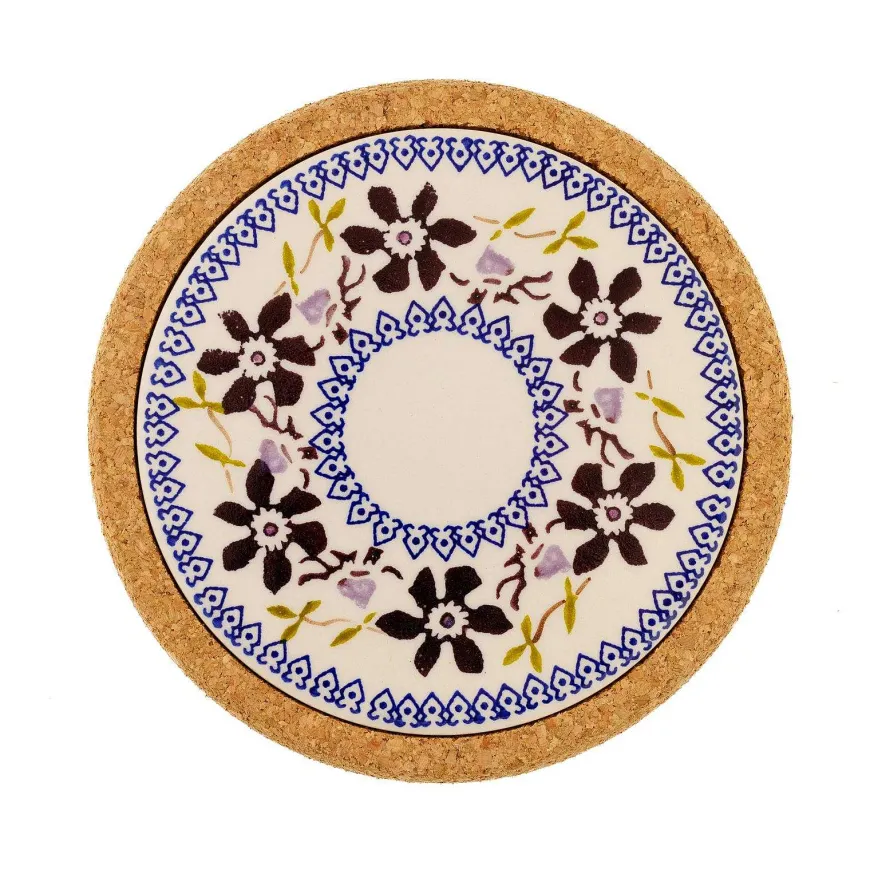 Shop Trivet Round Clematis Christmas