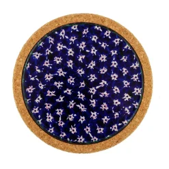New Trivet Round Dark Blue Lawn Tile Trivets