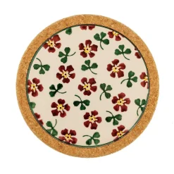 Clearance Trivet Round Irish Rose Mother'S Day