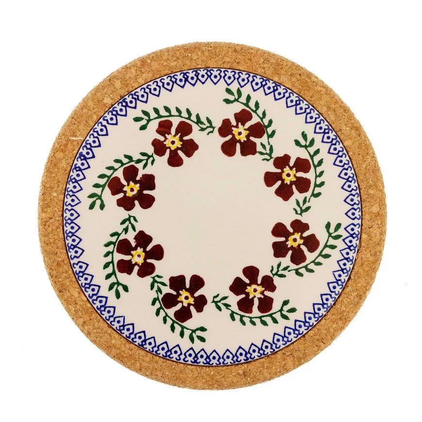 Online Trivet Round Old Rose Mother'S Day