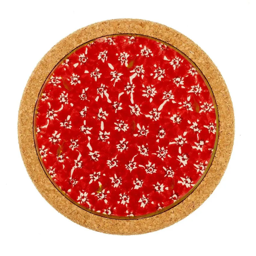 Sale Trivet Round Red Lawn Tile Trivets