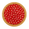 New Trivet Round Red Lawn Valentine'S Day