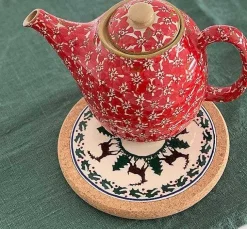 Best Sale Trivet Round Reindeer Christmas