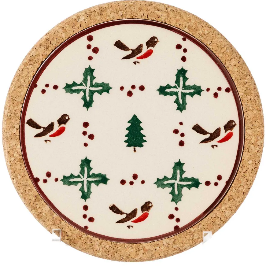 Best Trivet Round Winter Robin Winter Robin